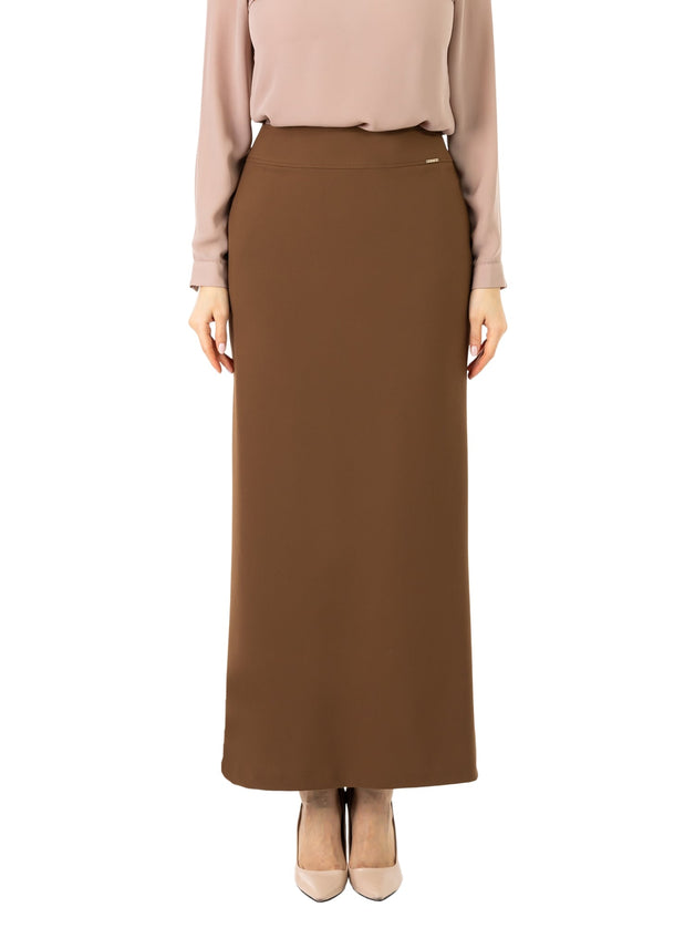 Cupric Maxi Back Slitted Pencil Skirt - G - Line