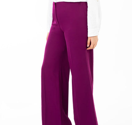 Damson Wide Leg Pants - Regular & Plus Size Flare Trousers - G - Line