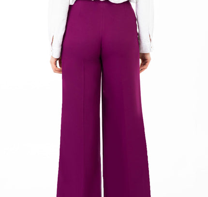 Damson Wide Leg Pants - Regular & Plus Size Flare Trousers - G - Line