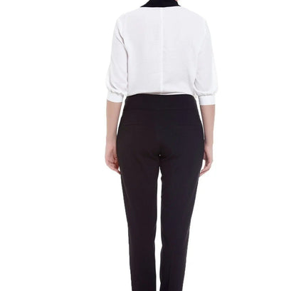 Dress Pants High Waist Straight Leg Black Pants - G - Line