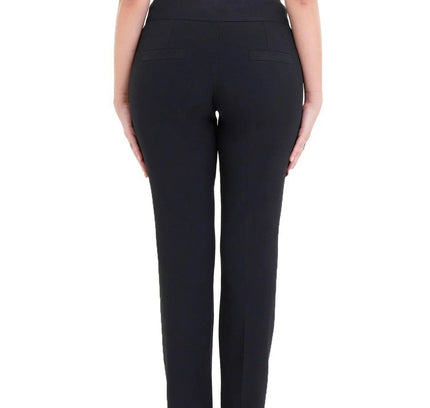 Dress Pants High Waist Straight Leg Black Pants - G - Line