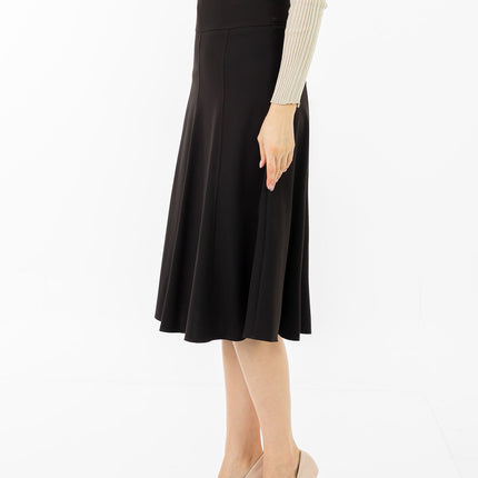 Eight Gore Calf Length Midi Skirt for Every Occasion - G - Line