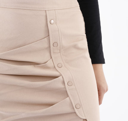 Elegant Slit Side High Waist Pencil Midi Skirt - G - Line