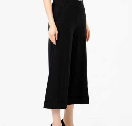 G - Line Black Wide Leg Cropped Pants - G - Line