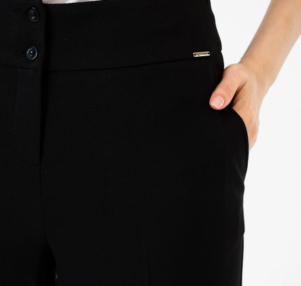 G - Line Black Wide Leg Cropped Pants - G - Line