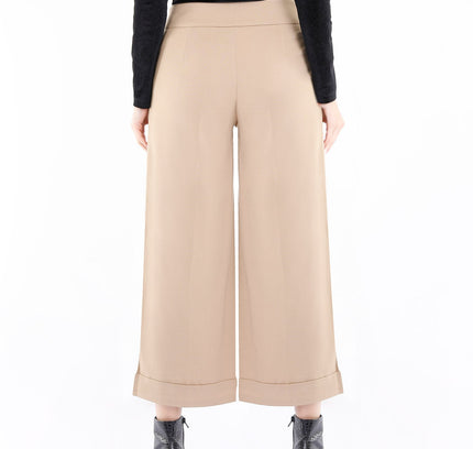 G - Line Camel Wide Leg Cropped Pants - G - Line