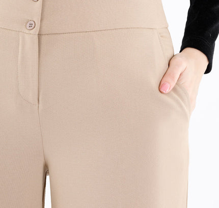 G - Line Camel Wide Leg Cropped Pants - G - Line