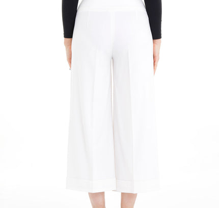 G - Line Ecru Wide Leg Cropped Pants - G - Line