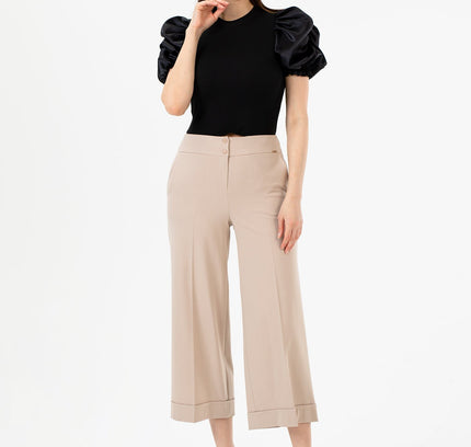 G - Line Wide Leg Cropped Pants - G - Line