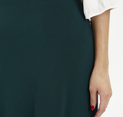 Green A - Line Midi Skirts - G - Line