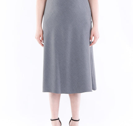 Grey A - Line Midi Skirts - G - Line