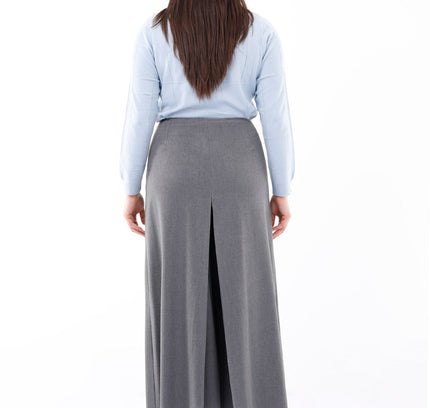 Grey High Waisted Palazzo Pants - G - Line