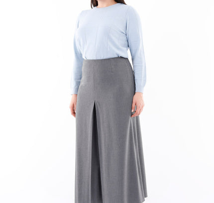 Grey High Waisted Palazzo Pants - G - Line