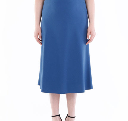 Indigo A - Line Midi Skirts - G - Line