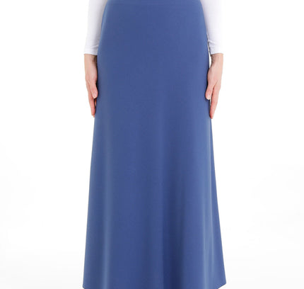 Indigo A - Line Style Comfy Maxi Dress Skirt - G - Line