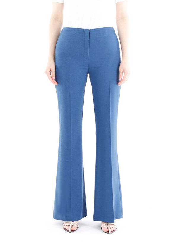 Indigo Bootcut Pants - High Waisted Flare Trousers - G - Line