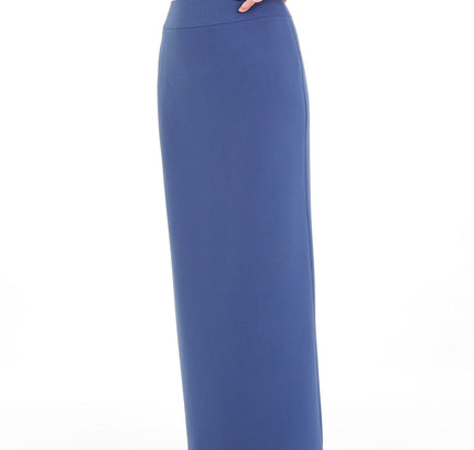 Indigo Maxi Back Slitted Pencil Skirt - G - Line