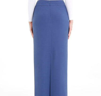 Indigo Maxi Back Slitted Pencil Skirt - G - Line