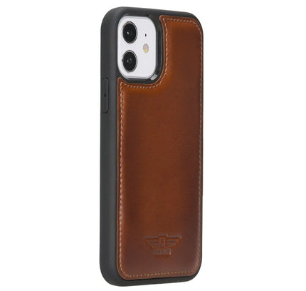 iPhone 12 - 12 Pro 6.1" Leather Snap - on Back Cover - G - Line