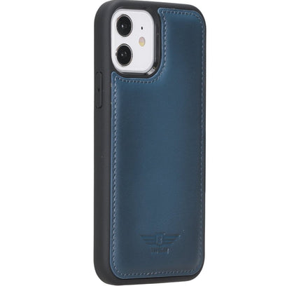 iPhone 12 - 12 Pro 6.1" Leather Snap - on Back Cover - G - Line