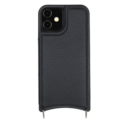 iPhone 12/ 12 Pro Crossbody Leather Phone Case - G - Line