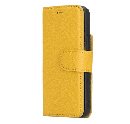 iPhone 12 Mini 5.4" Leather Magnetic Detachable Wallet Case - G - Line