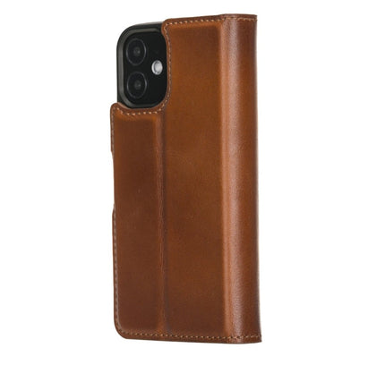 iPhone 12 Mini 5.4" Leather Magnetic Detachable Wallet Case - G - Line