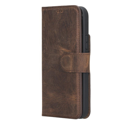 iPhone 12 Pro Max 6.7" Leather Detachable Magnetic Wallet Case - G - Line