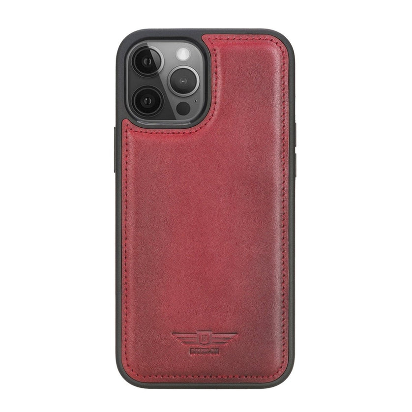 iPhone 12 Pro Max 6.7" Leather Snap - on Back Cover - G - Line