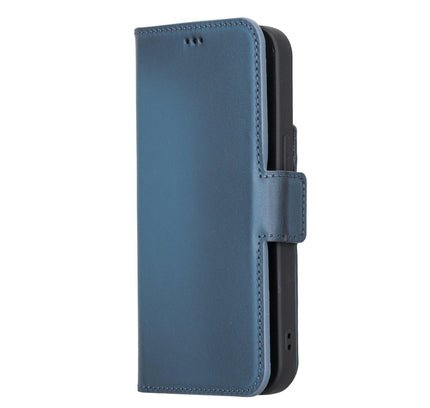 iPhone 13 Pro Leather Flip Cover Wallet Case with Kickstand - G - Line
