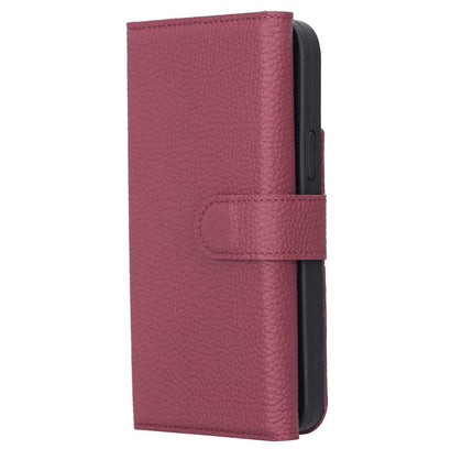 iPhone 13 Pro Max Trifold Leather Wallet Case - G - Line