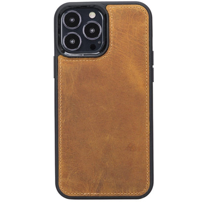 iPhone 13 Pro Max Trifold Leather Wallet Case - G - Line