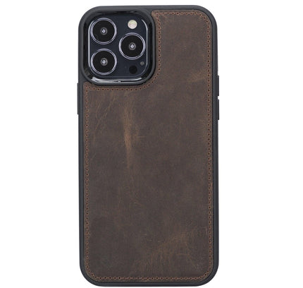 iPhone 13 Pro Max Trifold Leather Wallet Case - G - Line