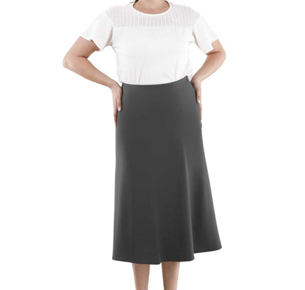 Khaki A - Line Midi Skirts - G - Line