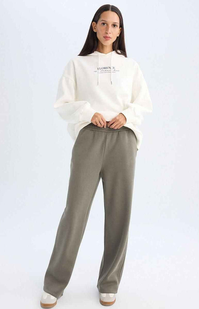 Thick Sweatshirt Highwaist Sweatpants Trousers