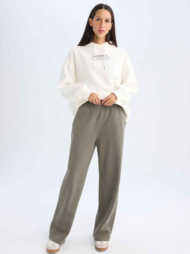 Thick Sweatshirt Highwaist Sweatpants Trousers