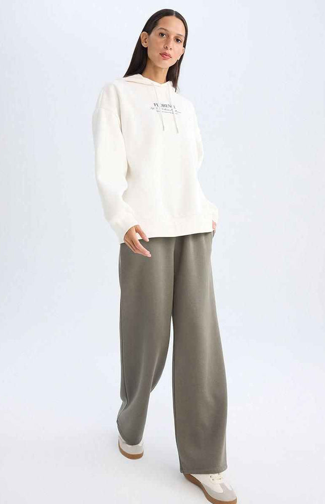 Thick Sweatshirt Highwaist Sweatpants Trousers