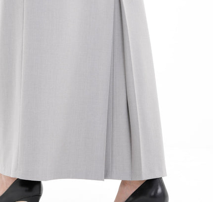 Light Grey Maxi Back Slitted Pencil Skirt - G - Line