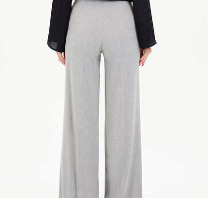 Light Grey Wide - Leg Pants for a Sleek and Stylish Look - G - Line