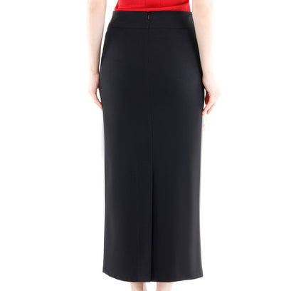 Maxi Pencil Skirt with Back Slit - G - Line