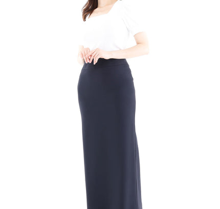 Maxi Pencil Skirt with Back Slit - G - Line