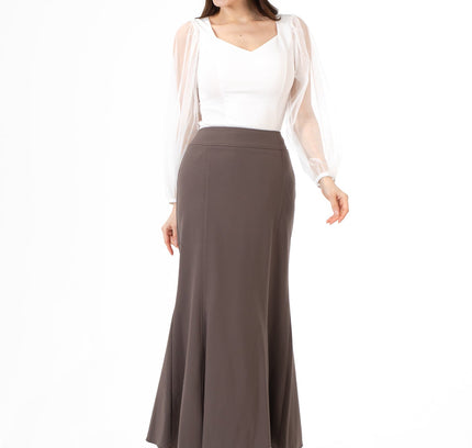 Mink Fishtail Maxi Skirt | Regular & Plus Size - G - Line