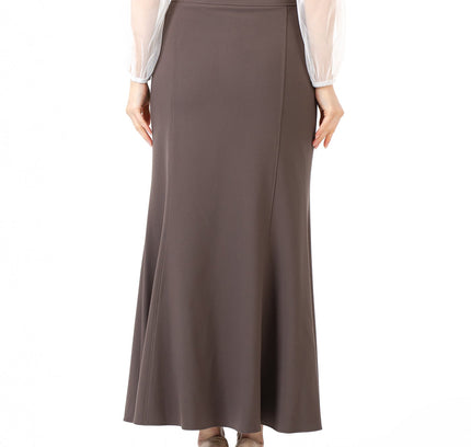 Mink Fishtail Maxi Skirt | Regular & Plus Size - G - Line