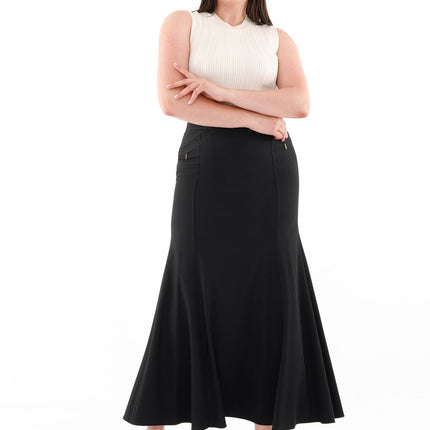 Modest Plus Size Mermaid Maxi Skirts | Fishtail Long Skirts - G - Line