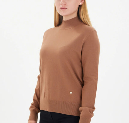 Modest Sporty Style Long Sleeve Turtleneck Blouse - G - Line