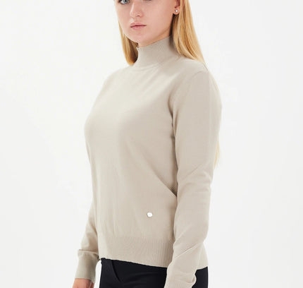 Modest Sporty Style Long Sleeve Turtleneck Blouse - G - Line