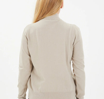 Modest Sporty Style Long Sleeve Turtleneck Blouse - G - Line