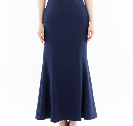 Navy Blue Fishtail Maxi Skirt - G - Line