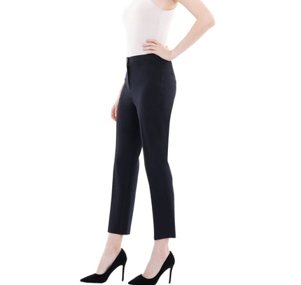 Navy Blue High Waist Slim Fit Stretchy Skinny Work Pants - G - Line