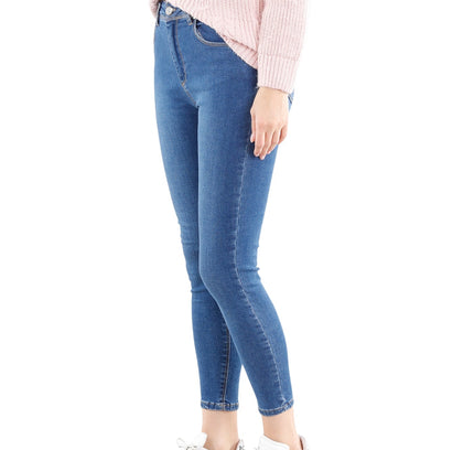 Navy Blue Skinny Jean Pants - Regular & Plus Size - G - Line